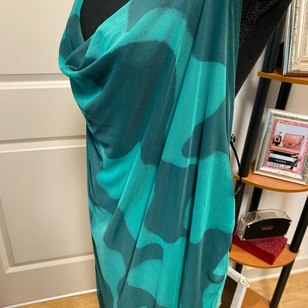 AVA & VIV WOMEN’S GREEN NEW SLEEVELESS LINED MERMAID DRESS SIZE 4X GENTLY USED - Picture 6 of 11